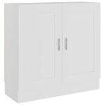 vidaXL Bibliothèque Blanc 82 5x30 5x80 cm Bois d'ingénierie