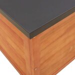 vidaXL Boîte de rangement de jardin 90x48x55 cm bois d'eucalyptus