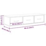 vidaXL Armoire murale vieux bois 88x26x18 5 cm bois d'ingénierie