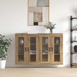 vidaXL Armoires Murailles 2 Pièces chêne artisanal 69 5 x 34 x 90 cm