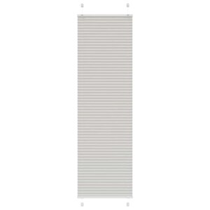 vidaXL Store plissé gris clair 65x200 cm largeur du tissu 64 4 cm