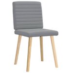 vidaXL Chaises à manger lot de 2 gris clair tissu