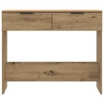 vidaXL Table console chêne artisanal 90x36x75 cm bois d'ingénierie