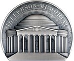 Monnaie JEFFERSON MEMORIAL Historical Monuments 2 Oz Argent 10$ Cook Islands 2026