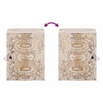 vidaXL Cabinet de Salle de Bain Suspendu Blanc 38 x 33 5 x 48 cm
