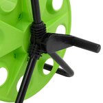 vidaXL Enrouleur de tuyau vert sur pied pour tuyau de 45 m 1/2" acier