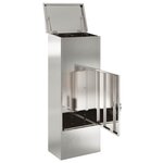 vidaXL Boîte de dépôt de colis Noir 44.5 x 29 x 110.5 cm