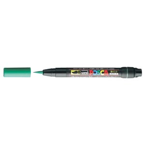 Marqueur pinceau brush pcf350 1-10mm vert x 5 POSCA
