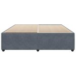 vidaXL Cadre de lit sans matelas gris foncé 180x200 cm velours