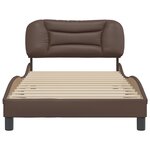 vidaXL Cadre de lit sans matelas Hvar marron 100x200 cm similicuir