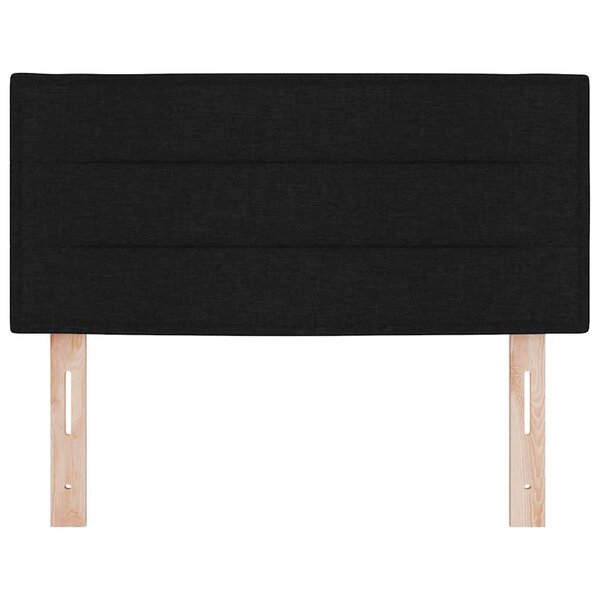 vidaXL Tête de lit LED avec bandes LED Noir 80 cm tissu