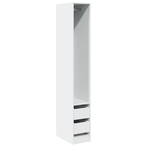 vidaXL Garde-robe Blanc 30x50x200 cm Bois d'ingénierie