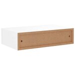 vidaXL Étagère à tiroir murale Blanc 40x23 5x10 cm MDF
