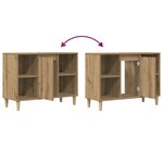 vidaXL Armoire de salle de bain chêne artisanal bois d'ingénierie