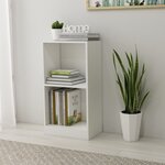 vidaXL Bibliothèque blanc 40x24x75 cm bois d'ingénierie