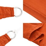 vidaXL Voile d'ombrage 160 g/m² Orange 3x4 m PEHD