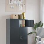 vidaXL Classeur anthracite 90x40x40 cm acier