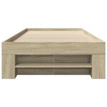 vidaXL Cadre de lit sans matelas chêne sonoma 75x190 cm