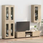 vidaXL Meuble mural Chêne sonoma 55 x 29 x 100 cm Bois d'ingénierie