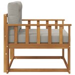 vidaXL Sofa de milieu extérieur Naturel
