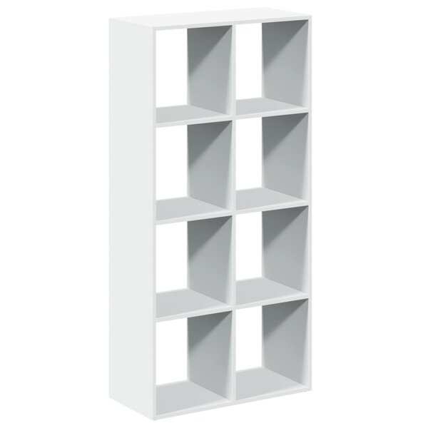 vidaXL Bibliothèque séparateur de pièce Blanc 69 5 x 29 x 137 5 cm Bois d'ingénierie