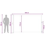 vidaXL Store latéral rétractable 180 x 300 cm Polyester Rectangulaire