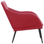 Banc banquette rouge bordeau x 110 x 76 x 80 cm velours 02_0010579