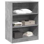 vidaXL Garde-robe gris béton 77x48x102 cm bois d'ingénierie