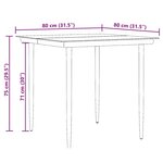 vidaXL Ensemble de salle à manger pour jardin 5 Pièces Beige polyrotin