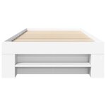 vidaXL Cadre de lit sans matelas blanc 90x200 cm bois d'ingénierie