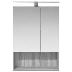 vidaXL Armoire Miroir de Salle de Bain Gris Sonoma 50 x 14 5 x 70 cm