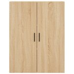 vidaXL Buffet haut Chêne sonoma 69 5x34x180 cm Bois d'ingénierie