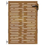 vidaXL Portail de jardin 85x150 cm acier corten conception de carré
