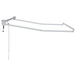 vidaXL Cadre de store rétractable électrique Blanc 3 5 x 2 m Aluminium