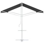 vidaXL Auvent autoportant 4 × 3 m Polyester Anthracite