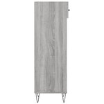 vidaXL Meuble à chaussures sonoma gris 30x35x105 cm bois d'ingénierie