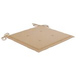 vidaXL Chaises de jardin lot de 6 avec coussins Bois d'acacia solide