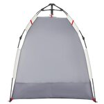 vidaXL Tente de plage 2 personnes gris libération rapide imperméable