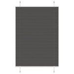 vidaXL Store plissé noir 85x150 cm largeur du tissu 84 4 cm polyester