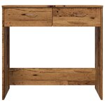 vidaXL Bureau style vieux bois 80x40x75 cm bois d'ingénierie