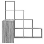 vidaXL Bureau d'angle Sonoma gris 101.5 x 149.5 x 149.5 cm