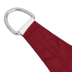 vidaXL Voile de parasol Tissu Oxford triangulaire 3x3x4 24 m Rouge