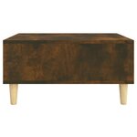 vidaXL Table basse chêne fumé 60x60x30 cm bois d'ingénierie
