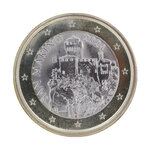 1 euro Saint Marin 2024 face nationale - La tour Cesta.