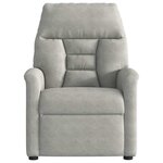 vidaXL Fauteuil inclinable de massage électrique gris clair