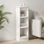 vidaXL Meuble d'appoint Blanc 40 x 40 x 100 cm Bois d’ingénierie