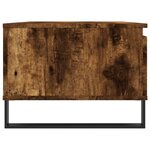 vidaXL Table basse Chêne fumé 90x50x36 5 cm Bois d'ingénierie