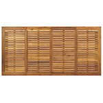 Ensemble salle à manger jardin 7 pièces vidaXL Noir poly rotin acacia