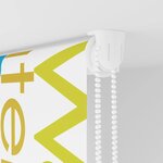 vidaXL Store enrouleur de douche 90x240 cm largeur du tissu 86 cm