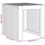 vidaXL Table d'appoint de jardin 43 x 36 x 40 cm en teck massif